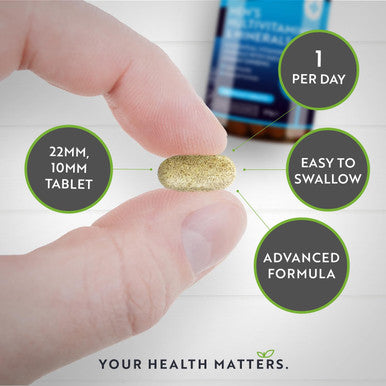 Men'S Multivitamins And Minerals - 25 Essential Active Vitamins And Minerals With Added Maca Root And Panax Ginseng - 180 Vegan Tablets - Made In The Uk By Nutravita
