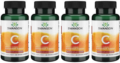 Swanson Ultimate Vitamin C Formula 60 Veg Capsules (4 Pack)