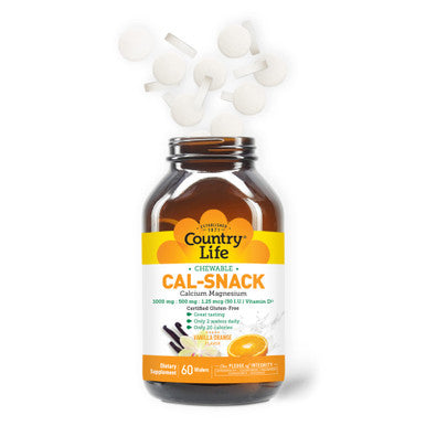 Country Life Cal-Snack Vanilla Orange Chewable Wafers 60'S