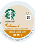 Starbucks K-Cup Coffee Pods, Caramel Naturally Flavored Coffee For Keurig Brewers, 100% Arabica, 1 Box (22 Pods)