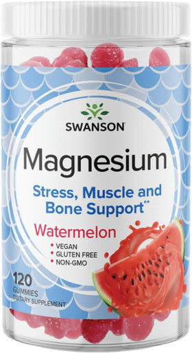 Swanson Magnesium Gummies - Watermelon 84 mg 120 Gummies