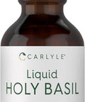 Carlyle Holy Basil Extract Liquid | 2 Fl Oz | Tulsi Herb Tincture | Vegetarian | Non-GMO Gluten Supplement
