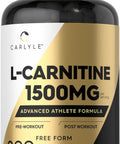Carlyle L Carnitine 1500Mg | 200 Capsules | Advanced Athlete Formula | Workout Supplement | As L-Carnitine L-Tartrate | Non-Gmo
