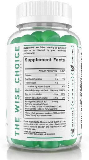 Ashwagandha Gummies With Vitamin D & Zinc ÃƒÂ¢Ã¢â€šÂ¬Ã¢â‚¬Å“ Ashwagandha Supplement Gummies For Mood Support, Calming & Relaxing ÃƒÂ¢Ã¢â€šÂ¬Ã¢â‚¬Å“ Gluten Free, Non-Gmo, Vegan ÃƒÂ¢Ã¢â€šÂ¬Ã¢â‚¬Å“ 60 Gummies