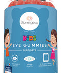 Sunergetic Premium Eye Support Gummies for Kids - Lutein with Zeaxanthin Supports Overall Eye Health Vision & Macular Health - Lutein & Zeaxanthin Gummies with Lutemax 2020-60 Gummies