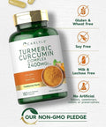 Carlyle Turmeric Curcumin Supplement 2400mg | 180 Powder Capsules | Herbal Complex | Non-GMO Gluten Formula