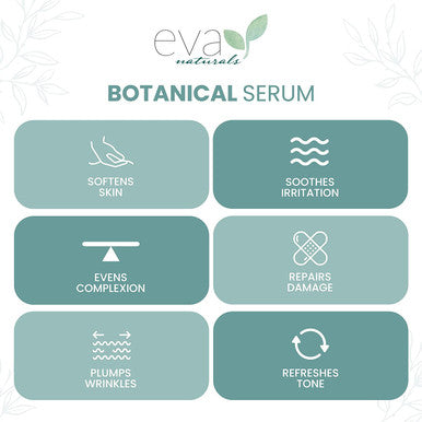 Eva Naturals Botanical AntiAging Face Oil Serum Facial Serum Jojoba Oil Rosehip Seed Oil and Vitamin E Oil for Dry Skin Plumps Protects and Restores Oil for Face 1 oz