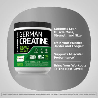 Fitness Labs German Creatine Monohydrate Powder | 1.1 lb
