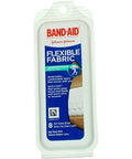 Band-Aid Brand Adhesive Bandages, Flexible Fabric Travel Pack, 8 Count (Pack Of 12)