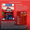 Bioglan Red Krill Oil Max Strength 1000 mg, high in Omega-3 Fish Oil, EPA & DHA help to support your Heart, Eye and Brain health, one month supply - 30 capsules