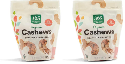 365 by Whole Foods Market, Organic Roasted & Salted Cashews, 10 Ounce