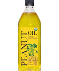 Daana Peanut Oil: CERTIFIED USDA ORGANIC, EXTRA VIRGIN, COLD PRESSED (12 oz)