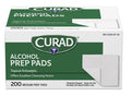 Curad Alcohol Disinfectant Prep Pads 2-ply Medium Size 200 Count