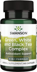 Swanson Green White & Black Tea Complex 200/200/200 Milligrams 60 Capsules