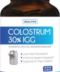 Colostrum 1000Mg Nongmo 30 Igg Immunoglobulins Immune System Support Gut Health Respiratory Health Supplement Low Heat Processed Bovine Colostrum 60 Capsules No Powder Or Pills