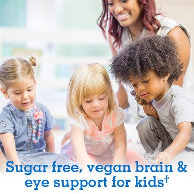 Garden of Life Plant Omega-3 Ala Dha & Epa Supplement For Children -Liquid Strawberry - Vegan Brain & Eye Support For Kids Sugar Free & Non-Gmo - 2 Fl Oz