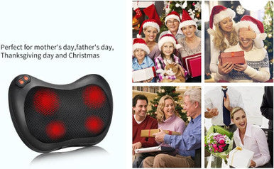 Back Massager, Shiatsu Neck Massager With Heat, Electric Back Massager For Shoulder, Back, Leg, Deep Tissue Kneading Massage To Relief Muscles, Massage Pillow For Mom/Dad/Women/Men