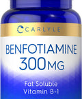 Carlyle Benfotiamine 300Mg | 90 Capsules | Fat Soluble Vitamin B-1 | Non-Gmo, Gluten Free