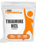 BulkSupplements Thiamine (Vitamin B1) Powder - Thiamine 100mg - Vitamin B Supplements - B1 Vitamins 100mg - VIT B1 (100 Grams - 3.5 oz)