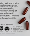 Sports ResearchÃƒâ€šÃ‚Â® Magnesium Oxide With Coconut Oil - Heart And Bone Health - Gluten Free, Non-Gmo, Soy - 90 Softgels
