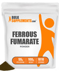 BulkSupplements Ferrous Fumarate Powder - Iron Supplement - Iron Supplement for Women - Iron Supplements for Men - Ferrous Fumarate Supplement (100 Grams - 3.5 oz)