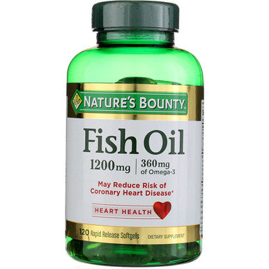 Nature's Bounty Fish Oil 1200 Mg Softgels 120 Ea (Pack Of 2)