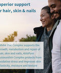 Astaxanthin Complex + Zinc Complex Vegan Bundle, Antioxidant Support For Skin, Hair & Nails, By Igennus