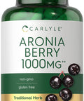 Aronia Berry | 1000Mg Capsules | 180 Count | Non-Gmo, Gluten Free | By Carlyle