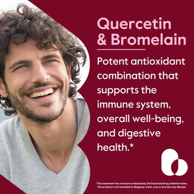 Bestvite Quercetin with Bromelain 500mg/250mg (120 Vegetarian Capsules) - No Stearates - No Silicon Dioxide - Vegan - Non GMO - Gluten