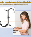 Trigger Point S Shaped Massager Tool Massage Hook Self Massage Cane For Back Neck and Shoulder Therapy Pain Relief For The Whole Body Detachable Design