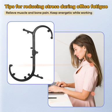 Trigger Point S Shaped Massager Tool Massage Hook Self Massage Cane For Back Neck and Shoulder Therapy Pain Relief For The Whole Body Detachable Design