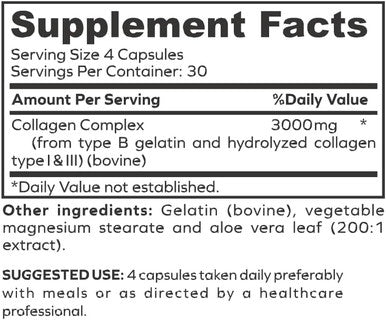 Envitamin Collasyn Advanced Collagen Peptides Capsules 120 Count
