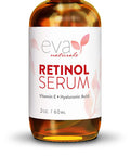 Retinol Serum by Eva Naturals 2.5 Retinol Serum for Face with Hyaluronic Acid Vitamin E Organic Aloe Retinol Face Serum that Reduce Wrinkles Fine Lines Dark Spots Anti Aging Serum 2 oz