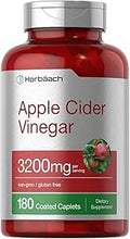 HorbÃƒÂ¤ach Apple Cider Vinegar Caplets 3200mg | 180 Pills | Vegetarian, Non-GMO & Gluten Free Supplement