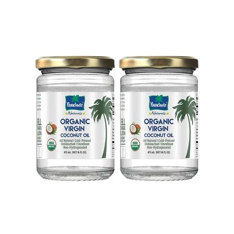 "Parachute Naturalz Organic Virgin Coconut Oil | Cooking Oil, Hair Oil, Body Oil & Oil Pulling | Cold Pressed | Unbleached | Unrefined | Non-Hydrogenated | MCT Oil | USDA Certified | 32 Fl. Oz | Plastic Jar"