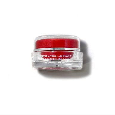 DERMELECT COSMECEUTICALS Line Correction Eye Gel Anti-Aging Eye Treatment Gel Enriched With Aloe Vera Hyaluronic Acid and Vitamins A and E (0.5 Ounce / 14.2 Grams)