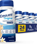 Ensure Original Vanilla Nutrition Shake With Fiber, 24 Pack | Small Meal Replacement Nutritional Drink for Adults, has 9g Protein, 27 Essential Vitamins & Minerals, 3g fiber