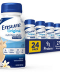 Ensure High Protein Nutritional Shake With Fiber & Original Vanilla Liquid Nutrition Shake With Fiber | Gluten Free Meal Replacement Shake | 24 Pack | Bottle