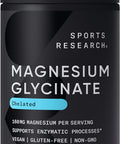 Sports ResearchÃ‚Â® Magnesium Glycinate - Supports Restful Sleep & Enzymatic Processes - 160 mg Chelated Magnesium - Vegan Capsule - 90 Count