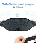Fox-Tech Fashion Sleep Mask Sleeping Mask For Women 100% Blackout Eye Mask Soft Covering Strong Light Suitable For Travel/Yoga/Nap (Leopard Print)