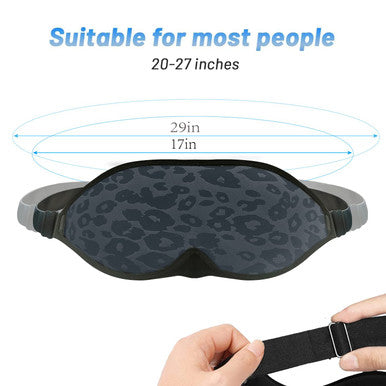 Fox-Tech Fashion Sleep Mask Sleeping Mask For Women 100% Blackout Eye Mask Soft Covering Strong Light Suitable For Travel/Yoga/Nap (Leopard Print)