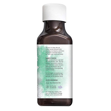Aura Cacia Clearing Eucalyptus Shower Salts 16 oz.