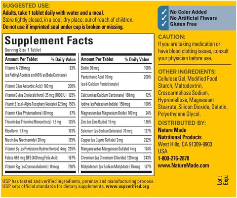 Nature Made Multi For Him 300 Tablets