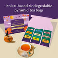 Vahdam Limited Edition Halloween Tea Basket | 9 Premium Variety Pyramid Tea Bags | Halloween s for Women Men and Adults I Tea Set