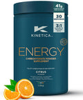 Kinetica Sports Energy Powder - Citrus Flavour | 41g Carbs/Serve 30 Servings/1.5Kg | 3:1 Glucose to Fructose Ratio | High in Vitamin B1 B5 B6 B7 B12 | Instant Energy Carbohydrate Drink