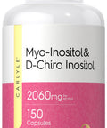 Carlyle Myo-Inositol & D-Chiro Inositol 2060Mg | 150 Capsules | Non-Gmo, Gluten Free Supplement