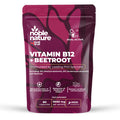 NobleNature Beetroot & Vitamin B12 Complex 9000mg Beetroot + 1000mcg Dual B12 (Methylcobalamin & Adenosylcobalamin) Energy & Immune Support 90 Capsules UK Made (90)