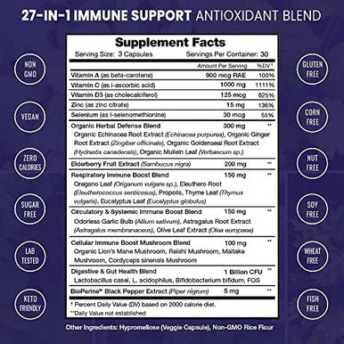 Nutrachamps Elderberry And (2Pack) Immune Boost Bundle