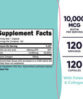 Nutricost Biotin for Women 10,000mcg 120 Capsules