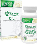 Benemax Borage Oil. Plant Based - Omega 6 Essential Fatty Acids. GLA-Rich Oil for Better Skin. High Absorption 1000mg Liquid Softgels. 120 softgels per Bottle